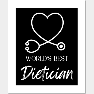 worlds best dietician Posters and Art